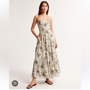 NWT Smocked Bodice Maxi Dress